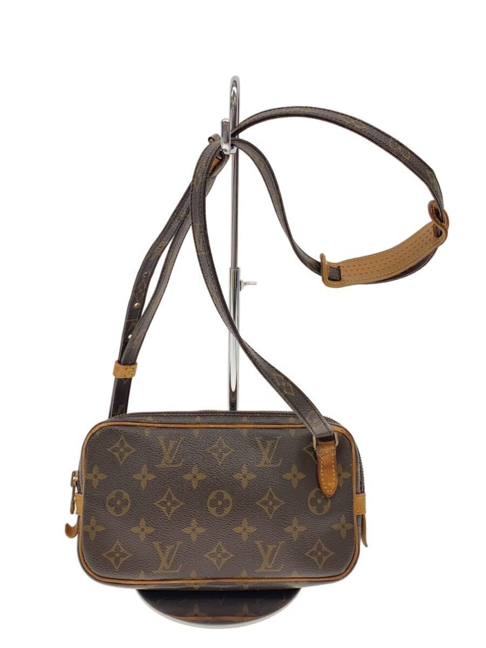 LOUIS VUITTON Pochette Marly Bandouliere Monogram Canvas Brown All over